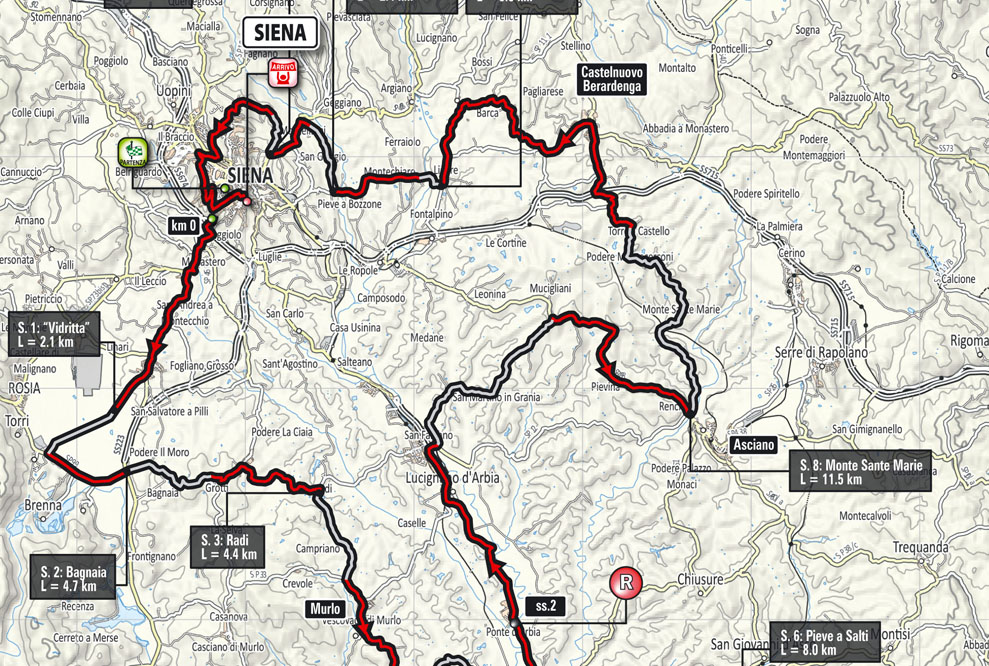 Percorso » Strade Bianche Sito Ufficiale