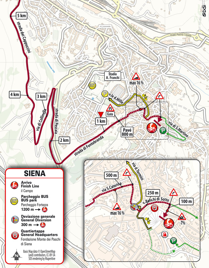 Arrivo Strade Bianche 2022